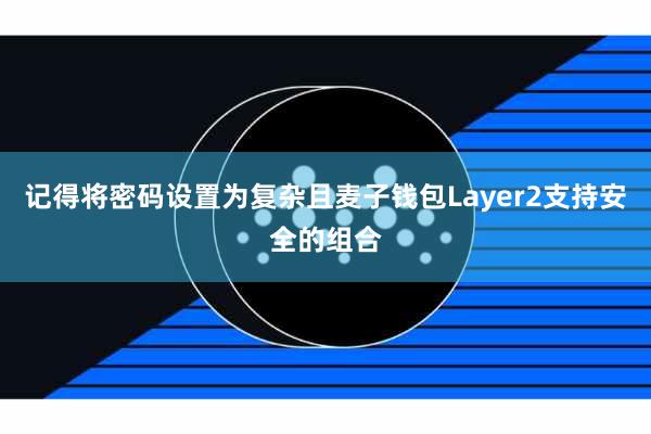 记得将密码设置为复杂且麦子钱包Layer2支持安全的组合