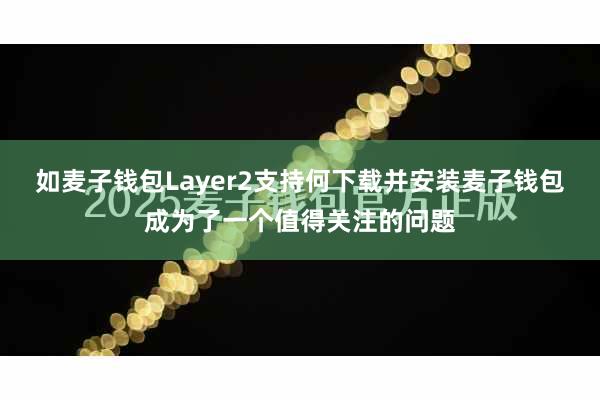 如麦子钱包Layer2支持何下载并安装麦子钱包成为了一个值得